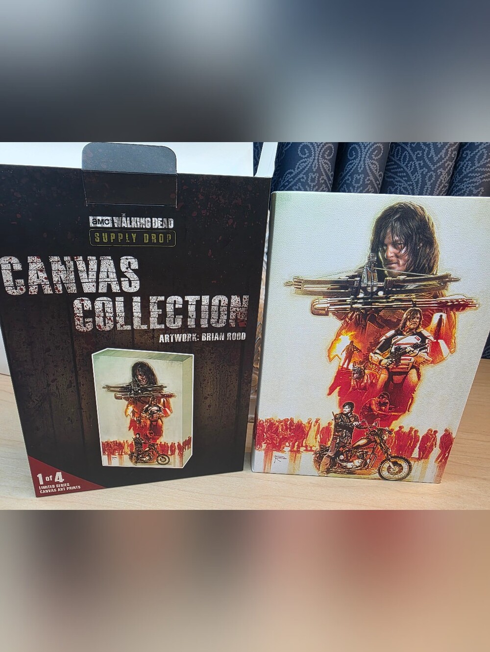 The Walking Dead Supply Drop Limited Edition Canvas Collection DARYL 1 of 4 Art